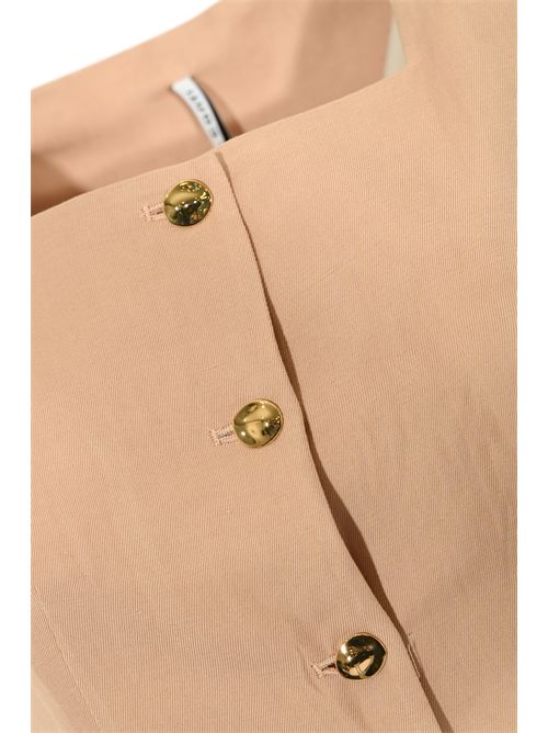 Gilet Bobby in misto lino e viscosa Liviana Conti | F6SL81F33-0